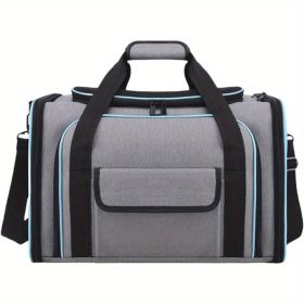 Oxford Cloth Cat Backpack with pet crate, large retractable, suitable for small pets/cats/puppies, portable, suitable for travel, hiking, camping